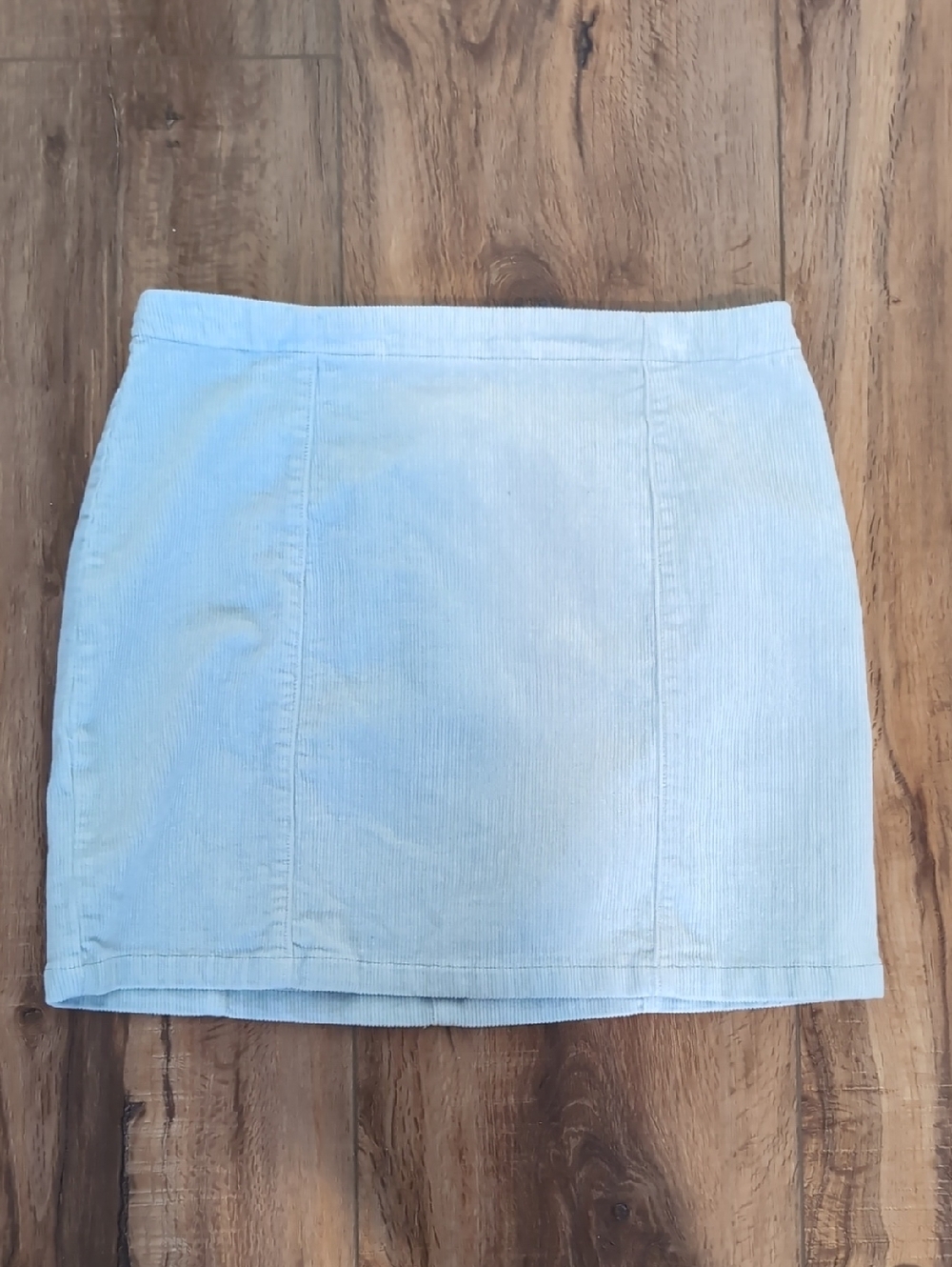Forever 21 Light Blue Corduroy Mini Skirt